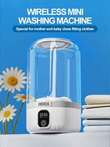 Mini Underwear Sock Washing Machine Home Use Fully Automatic Portable Laundry CupMustlong Battery Life - Multicolor - View 10
