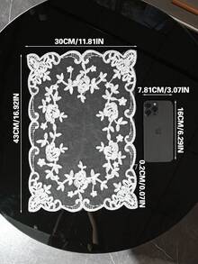 1 قطعة/2 قطعة/3 قطع من الحصيرة الزخرفية للمطبخ وغرفة الطعام وغرفة المعيشة، حصيرة طاولة مطرزة بشبكة للعزل الحراري ومقاومة الخدش والغبار، مناسبة للزفاف والحفلات والهدايا وأعياد الميلاد والكريسماس - متعدد الألوان - مشاهدة 6