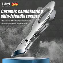 Cortador de Unha Encravada Bico de Águia com Abertura de Mandíbula Larga Biselada, Cortador de Unhas dos Pés com Lâmina Curva Inclinada do Podologista