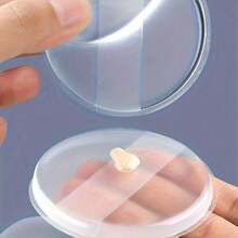 1/2/4 件透明硅胶粉扑圆形可重复使用 Q-Bounce 柔软不起球化妆工具适用于气垫霜、彩妆、便宜、房间装饰、梳妆台、旅行、卧室、化妆配件、粉扑、化妆搅拌器、粉扑、化妆海绵