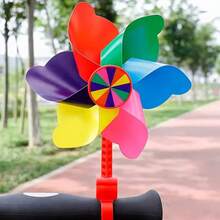 Colorful Pinwheel With Long Pole For Bicycles, Scooters, Balance Bikes,Bicycle Decoration,Cycling