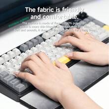 NACODEX AJAZZ BLOCK98 klassische quadratische Handauflage aus Flanellmaterial, hautfreundlich, weicher Boden, hexagonal, rutschfest, schnelle Rückfederung