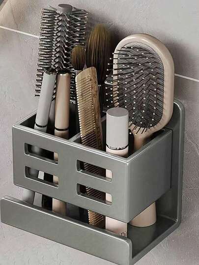 1 件装牙刷架壁挂式支架，无需钻孔，收纳整理器浴室配件