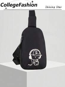 Men's Waist Bag, Chest Bag, Shoulder Mini Shoulder Bag, Small Crossbody Backpack, Lightweight Crossbody Bag, Multifunctional, Waterproof, Outdoor School, Men's Bag Crossbody Bag Side Bag Supplies