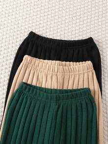 6件套男童休闲运动学院风街头罗纹长袖T恤套装，包含T恤和裤子，适合春秋季日常穿着、上学、户外活动、运动和圣诞节。 - 彩色 - 查看 9