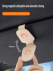 On-Board Eye Clip, Multi-Functional Car Sunglasses Holder, Sun Visor Car Glasses Holder, Car Sunglasses Box And Multi-Functional Storage Clip, Magnetic Sunglasses Clip, Bill Clip, Sun Visor Sunglasses Storage Device For Car Use, Which Can Effectively Protect Lenses, Can Clip Glasses, Sunglasses, Myopia Glasses, Reading Glasses, Suitable For Car Sun Visors, Office Computers, Study Desks, And Can Be Given As A Gift To Friends.