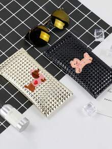 1 Stylish Self-Closing Glasses Bag - Soft And Portable Stylish Geometric Pattern Glasses Case, Five Colors Available, Suitable For Men And Women | Durable And Stylish, Protective Glasses, Suitable For Travel, Outdoor Activities, Commuting, Back To School, Vacation, Shopping, Couples, Daily Use, Back To School Gifts, Teacher Gifts, Holiday Gifts, Couple Gifts, Souvenirs