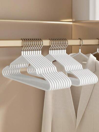 10/20/30/40/50 Stücke/Set rutschfeste Kleiderbügel für Erwachsene, Kleiderständer für Schlafzimmer und Zuhause, rutschfeste Kleiderbügel für Trocken- und Nassverwendung, minimalistische Metallbügel mit rutschfesten Rillen, spurlose Kleiderbügel, robuste und langanhaltend Kleiderbügel, Aufbewahrung und Organisation von Kleidung für Schlafzimmer, Badezimmer, Geburtstagsdekorationen, Neujahrsgeschenke, Valentinstag Geschenke