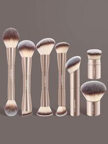 MAANGE Bộ cọ trang điểm chuyên nghiệp 7/13/20 món bằng nhôm mềm, bao gồm túi nhung, túi đựng mỹ phẩm, cọ nền, cọ phấn mắt, cọ kẻ lông mày, cọ tán màu, cọ highlight, phù hợp với mỹ phẩm dạng bột, lỏng và kem, lý tưởng cho sử dụng hàng ngày và khi đi du lịch, bộ cọ trang điểm tuyệt vời làm quà tặng cho bạn bè, quà tặng khuyến mãi, bộ cọ trang điểm chuyên nghiệp, bộ trang điểm hoàn chỉnh. - Vàng - Xem 12