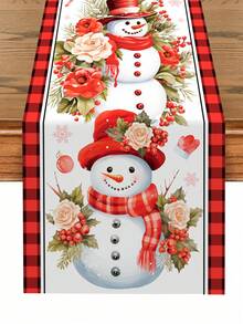 1 قطعة عداء طاولة مركزي لعيد الميلاد، تصميم زهرة وتمثال ثلجي لعيد الميلاد، مفرش طاولة عيد الميلاد، غطاء طاولة عيد الميلاد، ديكورات طاولة عيد الميلاد، ديكورات مطبخ عيد الميلاد، علم طاولة عيد الميلاد، ديكورات منزلية لعيد الميلاد، ديكور غرفة، ديكورات عيد الميلاد، زينة عيد الميلاد، عيد الميلاد، ليلة عيد الميلاد، هدايا عيد الميلاد، ديكور شتوي، ديكور رأس السنة الجديدة 2026