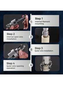 2pcs Integrated Internal & External Thread Tool, Dual-Function Pipe Threading Cutter, Electric Drill Compatible PVC Plastic Pipe Threading Processing Set, Essential For Home Repair