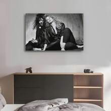 Framed  HEART Rock Band Music By Ann Nancy Wilson  Wall Art Decoration, Black & White Home Decor For Music Fans, Artist Collection, Home Decor - 框架 - 查看 3