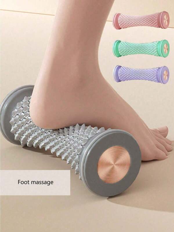 1pc Foot Massager Yoga Fascia Ball Foot Massage Roller Body Fascia Muscle Relaxation Legs Hand Legs Massage Roller Yoga Fitness Health Care Tool, Multi-Functional Foot Massage Roller