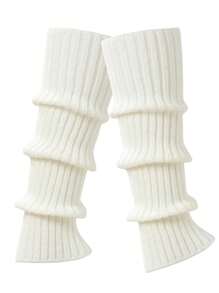 1双女士暖腿袜，可爱针织舞蹈暖腿袜，秋冬款