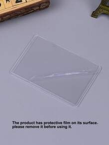 30 个横向层压硬卡套，3 英寸照片/卡片防水存储透明夹