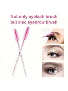 150/100/50支装眉刷，优质一次性睫毛刷，一次性睫毛膏刷，眉毛刷，化妆工具（多色），方便携带，随时随地补妆，眉刷，眼影刷，螺旋刷