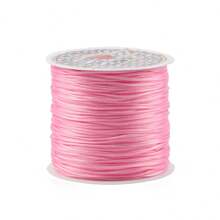 1pc Transparent Elastic Thread Beading Cord 0.4-1.0mm, 100m Long, For Diy Bracelet, Necklace And Jewelry Making