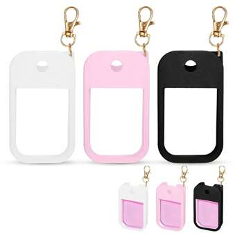 1 Pack Silicone Case Compatible With Touchland Hand Sanitizer Spray, Protective Case With Keychain For Power Mist And Glow Mist 1 Fl Oz, Hand Sanitizer Spray Accessory