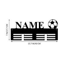 1 Pezzo Portamedaglie in Metallo Personalizzato - Decorazione da Parete Personalizzata con Nome, Design Minimalista per Casa e Camera da Letto, Perfetto per Decorazioni Natalizie per la Casa, Decorazioni per Interni, Riutilizzabile, Ornamentale Raffinato, di Alta Qualità, Moderno, Personalizzato, Idea Regalo Unica Ideale per Lui, Lei, Fidanzato, Fidanzata, Papà, Mamma, Famiglia, Amici per Anniversari, San Valentino, Festa della Mamma, Compleanni, Festa dei Bambini, Festa del Papà, Laurea, Matrimoni, Inaugurazione Casa, Camera da Letto, Casa, Bagno, Soggiorno, Sala da Pranzo, Ufficio, Sala da Tè, Scuola, Vita Lenta Estiva