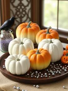 3D Pumpkin Silicone Molds (Large/Medium/Small) - For Epoxy Resin/DIY Aromatherapy Candles/Cement Gypsum Art, Durable Material For Home Decor/Tabletop Displays/Holiday Ornaments