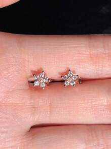 一对时尚立方氧化锆耳钉，女士婚礼、订婚、周年纪念、派对、情人节礼物