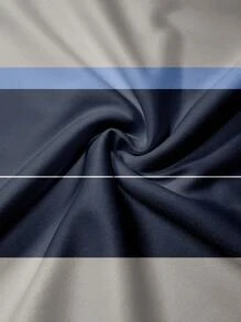 Men's Casual Striped Print Short Sleeve Polo Shirt