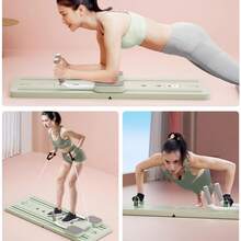 SIDIANBAN Pilates Board, Pilates Reformer Set, Multi-Purpose Foldable Pilates Reformer Board For Home, Pilates Equipment With Timer For Men, Women - 綠色 - 查看 9