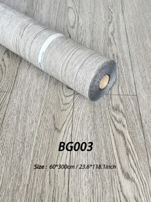 1 rollo de baldosas autoadhesivas de suelo con patrón de madera minimalista, rollo de papel tapiz, rollos de suelo de vinilo reforzado. Baldosas de suelo autoadhesivas impermeables, resistentes al desgaste y antideslizantes. Papel tapiz/pegatinas de suelo autoadhesivas. Pegatinas de pared de decoración occidental, papel tapiz autoadhesivo, decoración de pared. Decoración de habitación para cocina, baño, sala de estar, dormitorio, decoración de cocina, oficina, decoración del hogar. Papel tapiz de pared decorativo, baldosas de suelo autoadhesivas, baldosas de suelo autoadhesivas