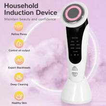 Facial Beauty Device,7-In-1 Multifunctional Facial Massager,400mAh Rechargeable,Suitable For Home And Travel Facial Care Use