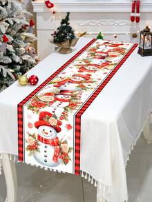 1 قطعة عداء طاولة مركزي لعيد الميلاد، تصميم زهرة وتمثال ثلجي لعيد الميلاد، مفرش طاولة عيد الميلاد، غطاء طاولة عيد الميلاد، ديكورات طاولة عيد الميلاد، ديكورات مطبخ عيد الميلاد، علم طاولة عيد الميلاد، ديكورات منزلية لعيد الميلاد، ديكور غرفة، ديكورات عيد الميلاد، زينة عيد الميلاد، عيد الميلاد، ليلة عيد الميلاد، هدايا عيد الميلاد، ديكور شتوي، ديكور رأس السنة الجديدة 2026