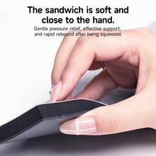 NACODEX AJAZZ BLOCK98 klassische quadratische Handauflage aus Flanellmaterial, hautfreundlich, weicher Boden, hexagonal, rutschfest, schnelle Rückfederung