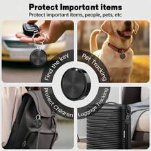 Inteligentny lokalizator GPS Bluetooth do Androida z funkcją śledzenia zgubionych przedmiotów i aplikacją Find My Device (Find Hub), lokalizatory Air Tracker dla Androida, lokalizator kluczy GPS do kluczy, toreb, bagażu, portfeli, walizek i zwierząt. Prezenty na powrót do szkoły. - Wielokolorowe - Zobacz 8