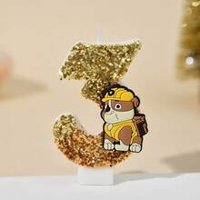 Świeca z cyframi 0-9, słodka, trójwymiarowa postać z kreskówki Psi Patrol, wtyczka do tortu urodzinowego, dekoracja na prezent