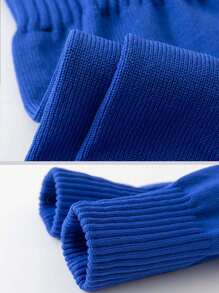 1 双纯色足球及膝高腿套，透气吸汗腿套，足球腿套