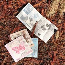 1 Confezione da 20 Fogli di Adesivi Vintage a Farfalla, Adesivi Decorativi per Scrapbooking, Adesivi Farfalla Fai-da-Te, Forniture per Scrapbooking per il Ritorno a Scuola