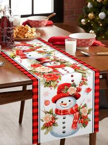 1 قطعة عداء طاولة مركزي لعيد الميلاد، تصميم زهرة وتمثال ثلجي لعيد الميلاد، مفرش طاولة عيد الميلاد، غطاء طاولة عيد الميلاد، ديكورات طاولة عيد الميلاد، ديكورات مطبخ عيد الميلاد، علم طاولة عيد الميلاد، ديكورات منزلية لعيد الميلاد، ديكور غرفة، ديكورات عيد الميلاد، زينة عيد الميلاد، عيد الميلاد، ليلة عيد الميلاد، هدايا عيد الميلاد، ديكور شتوي، ديكور رأس السنة الجديدة 2026