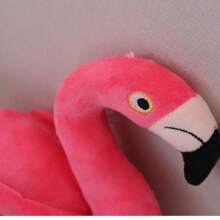 逼真的火烈鸟毛绒玩具柔软毛绒填充动物火烈鸟枕头卡哇伊毛绒房间装饰儿童生日礼物圣诞礼物