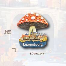 1 pieza Imán de nevera con Hito de Suiza, Chocolate suizo 3D de resina, Tren alpino y Chalé de montaña, Recuerdo de Berna, Decoración de hogar y oficina, Regalo