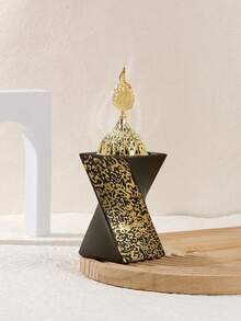 Bộ 1 lư hương trang trí phòng ngủ sáng tạo, nắp kim loại kiểu Trung Đông, máy khuếch tán tinh dầu, hộp đuổi muỗi chống cháy, trang trí nhà cửa, phòng ngủ, phòng tập yoga, cắm trại, sân vườn, hiên nhà, đạo cụ bữa tối lãng mạn dưới ánh nến cổ điển, vật trang trí. - màu đen - Xem 21