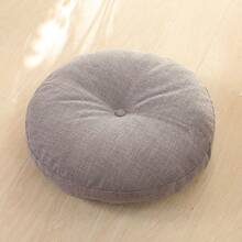 1 chiếc gối tròn lớn (40cm) dày - Phong cách Nhật Bản, thích hợp cho ban công/bệ cửa sổ/tatami/bệ cửa sổ/sàn nhà - Nhiều màu - Xem 6