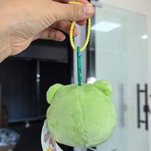 THE POWERPUFF GIRLS 8cm Powerpuff Girls Plush Hanging Ornament, Cute Round Rabbit, Dog, Bear Stuffed Animal Keychains, Birthday Gift