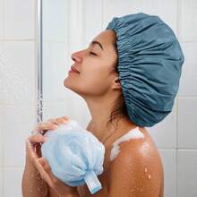 Shower Caps - Dusty Blue - View 5