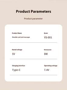 HYUNDAI Massage Shawl Neck Massager, With Heating Function, Rechargeable Vibration, Massages Trapezius Muscle, Simulates Human Hand Massage For Neck And Shoulders