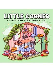 1 本 Comfy Days Coco Cozy 简易涂色书，48 页，可爱生物，蒙特梭利绘画，手绘必备，学校绘画用品，圣诞节、万圣节创意礼物