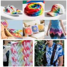 Set de 30ml 5/8 colores de polvo para teñido anudado, adecuado para teñir telas, textiles y ropa, pigmento multifuncional para renovar ropa y manualidades DIY