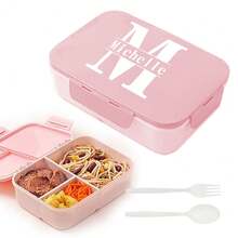 Hộp đựng cơm trưa có tên tùy chỉnh, có nắp, hộp đựng cơm Bento du lịch, bảo quản độ tươi, đựng cơm trưa tự làm, dùng khi cắm trại ngoài trời, đồ dùng nhà bếp, chống rò rỉ, phụ kiện ăn uống, hộp đựng đồ ăn sáng di động cá nhân hóa, đa chức năng, bền, trang trí, có thể tái sử dụng, tinh tế, phong cách, chất lượng cao, nhiều màu sắc, gia đình & sinh hoạt, nhà bếp & phòng ăn, bộ đồ ăn tối tùy chỉnh - Hồng - Xem 5