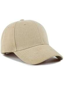 1 件男女通用简约休闲纯色棒球帽，轻便透气可调节弧形帽檐帽子，适合户外运动、通勤、徒步旅行、钓鱼，适合日常使用 - 棒球帽 - 查看 5