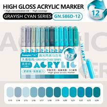 GuangNa Bộ 12 màu, tổng cộng 168 màu bút dạ Acrylic ba chiều đầu cứng bóng, bút vẽ và vở vẽ nguệch ngoạc cho học sinh, bút gel 1.0mm tạo hiệu ứng ba chiều, giấy chống thấm dung lượng lớn, bút vẽ nhiều màu và bút đánh dấu điểm chính, có thể sử dụng để tự làm trên nhiều vật liệu khác nhau như đá, thủy tinh, nhựa, gỗ và giấy - Nhiều màu - Xem 26