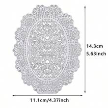 1 件蕾丝框架金属切割模具，适用于 DIY 剪贴簿装饰压花手工模切模板
