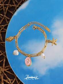 1 chiếc Vòng tay thép không gỉ Boho dành cho nữ Vòng tay hình đồng xu trang sức Quà tặng tiệc Vòng tay chuỗi đồng xu, Thích hợp cho phụ nữ đeo hàng ngày - Kiểu mặt dây chuyền đồng xu - Xem 16